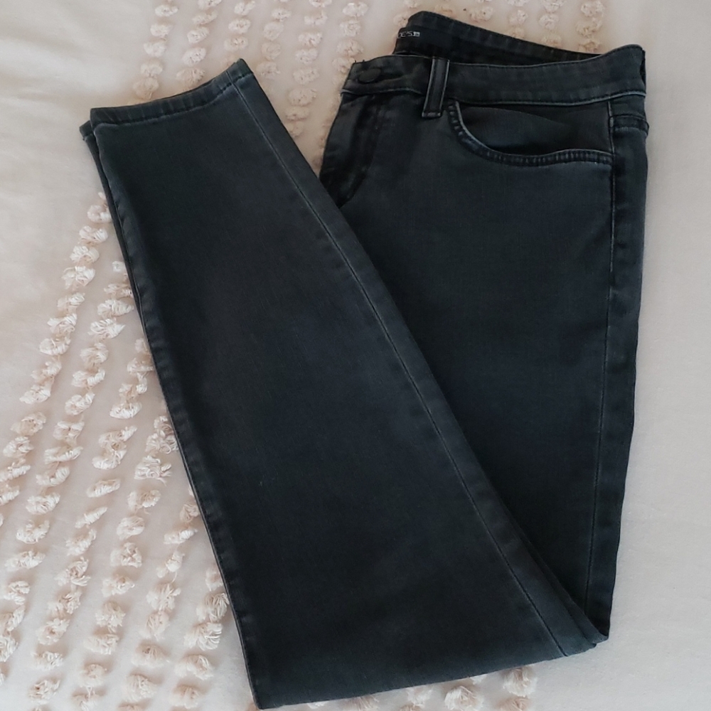 Joe's Skinny Ankle Jeans Faded Black